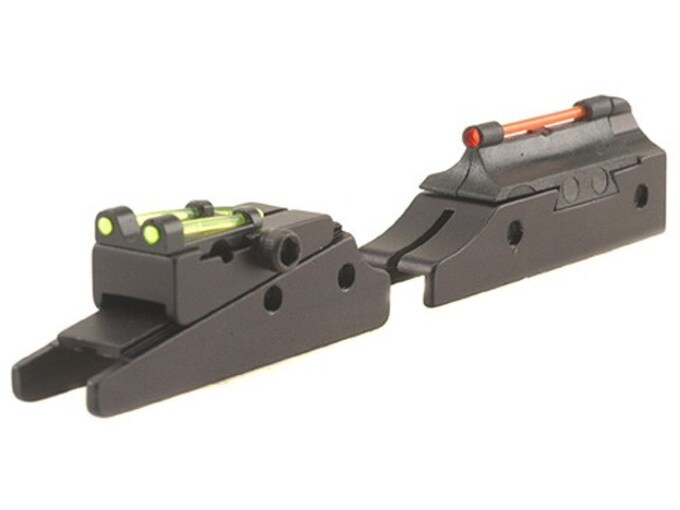 TRUGLO Pro-Series Magnum Gobble Dot Sight Set Fits Benelli, Stoeger Shotgun with 5/16" Vent Rib Steel Fiber Optic Red Front, Green Rear