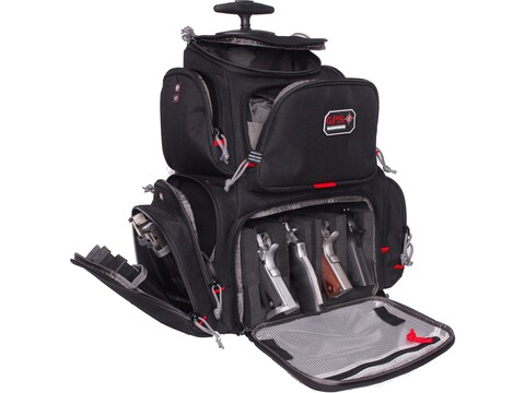 G P S Rolling Handgunner Backpack Range Bag Nylon Black