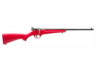 Savage Arms Rascal Bolt Action Youth Rimfire Rifle 22 Long Rifle 16.13" Barrel Blued and Red Compact image