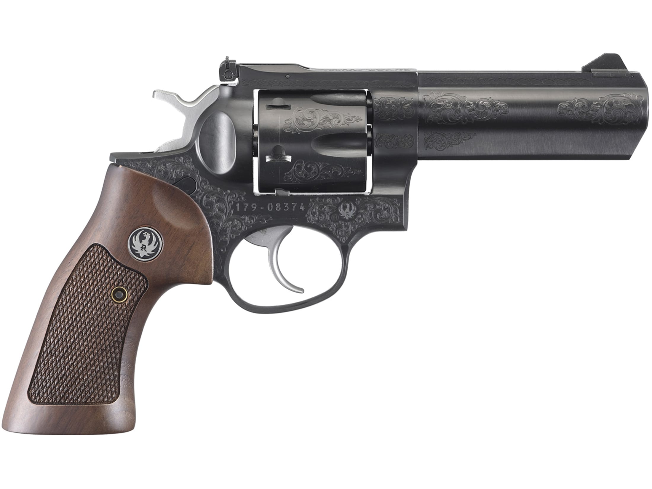 Ruger GP100 Deluxe 357 Mag Revolver 4.2 Blued Barrel 6 Round Hardwood