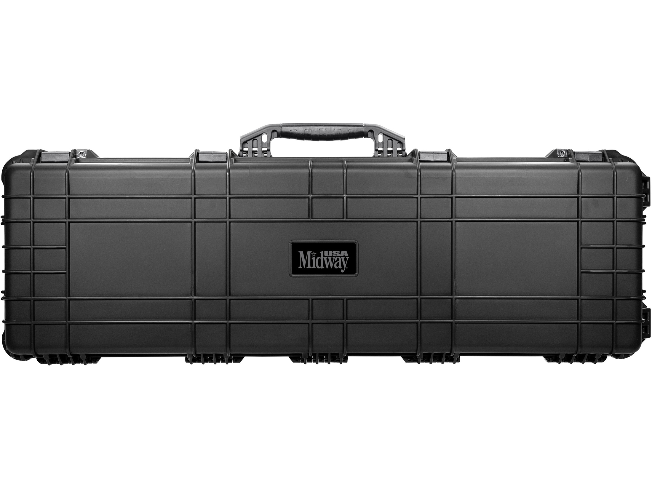 MidwayUSA Premium Series Rolling Hard Rifle Case Ragar Foam 48 Black