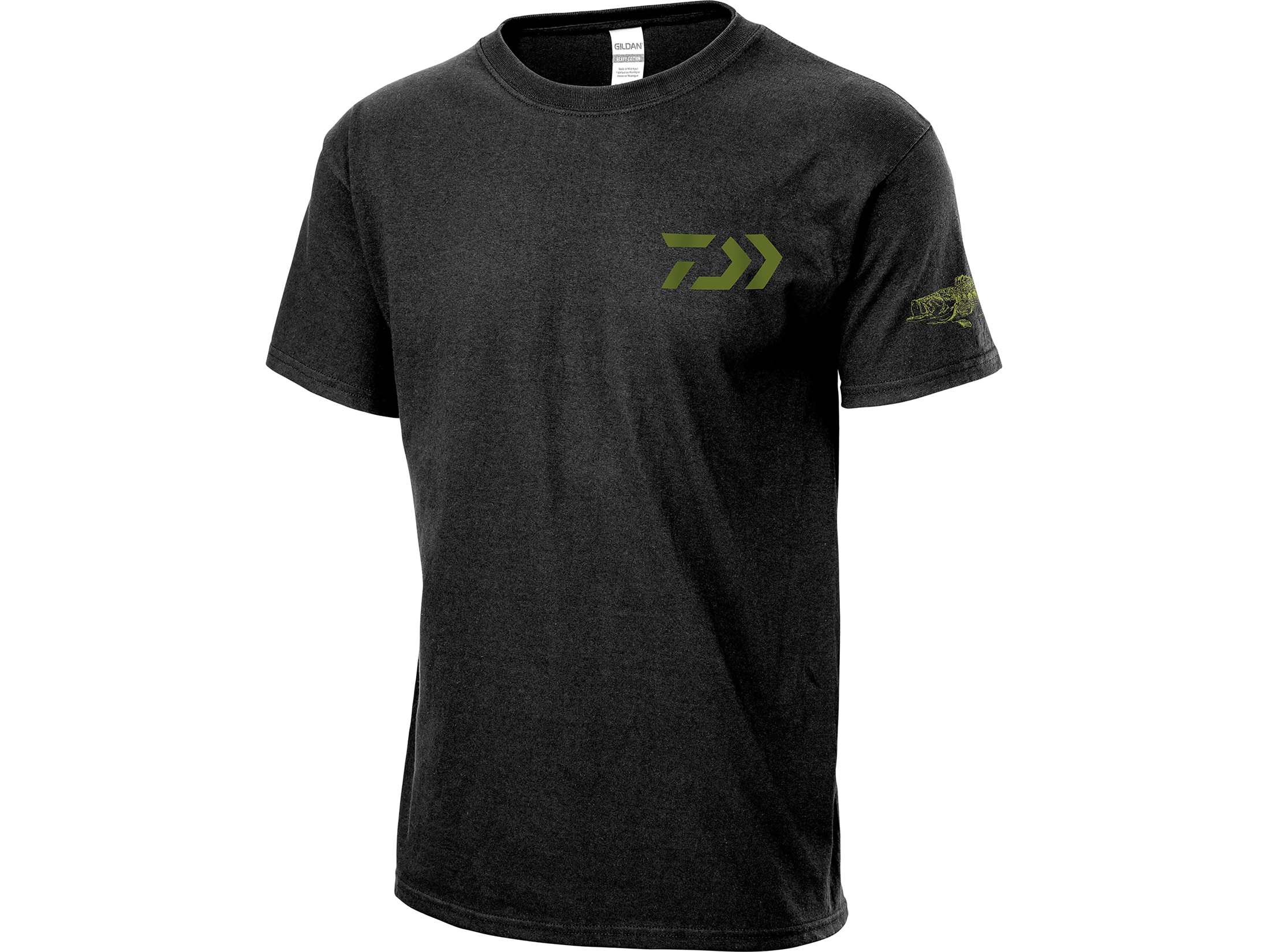 Daiwa Men's D-VEC Bass Skin Short Sleeve T-Shirt Black 2XL