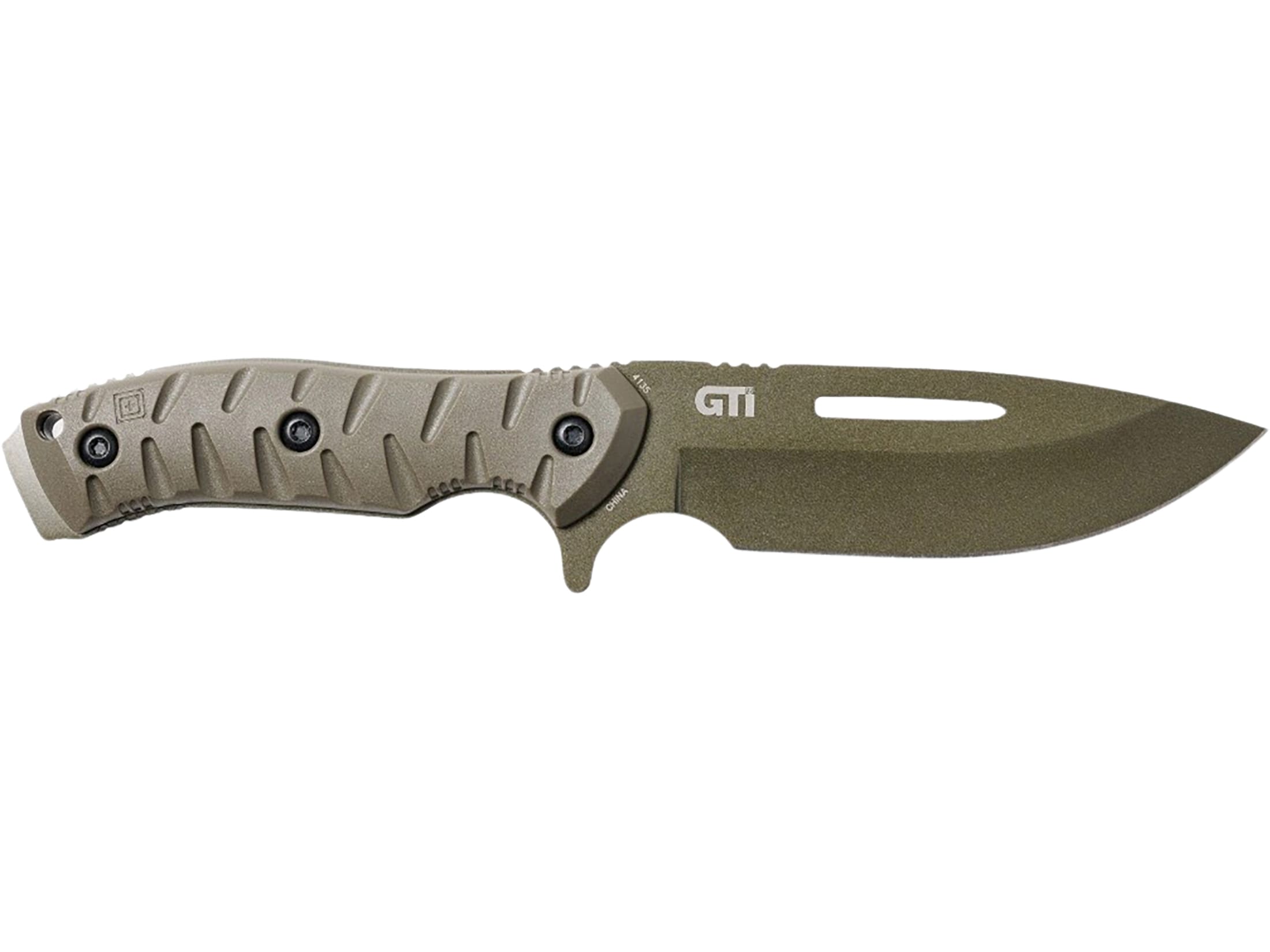 5.11 CFK 5 Fixed Blade Knife 5 Drop Point 4135 Black Blade Fiberglass