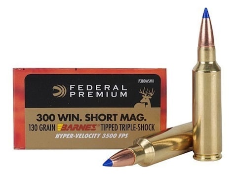 Federal Premium Hyper Velocity Ammo 300 Winchester Short Mag Wsm 130