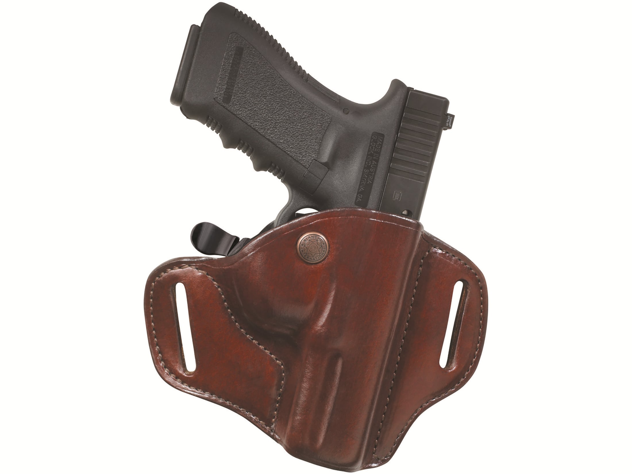 Bianchi 82 CarryLok OWB Holster Right Hand Glock 20, 21 Leather Black