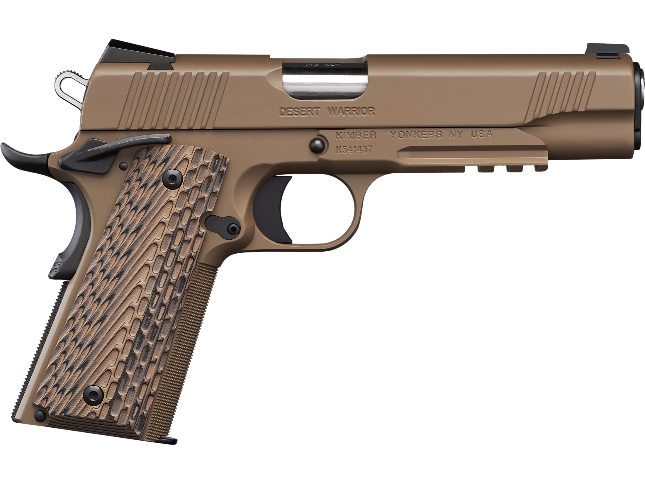 Kimber Desert Warrior 45 ACP Pistol 5 Barrel 7+1 Round Desert Tan