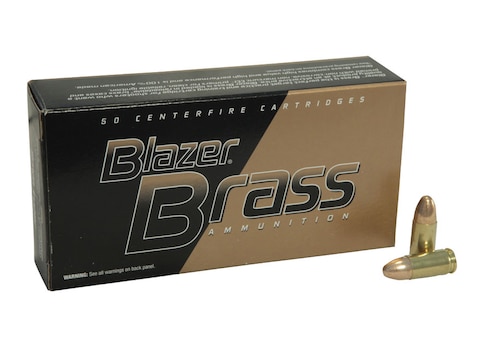 9mm Luger 124 Grain Total Metal Case Brass Cased Centerfire Pistol
