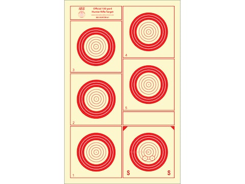 National Target International Bench Rest Shooters Target IBS 50 YD