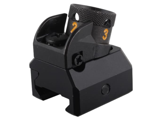 HK Detachable Fixed Rear Diopter Sight AR-15, MR556 Flat-Top Aluminum Matte