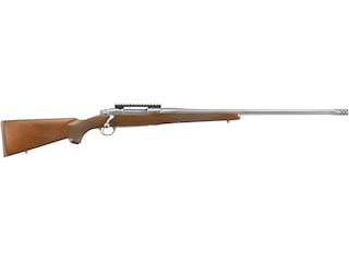 Ruger Hawkeye Hunter Bolt Action Centerfire Rifle 300 Winchester Magnum 24" Fluted Barrel Stainless and Walnut image