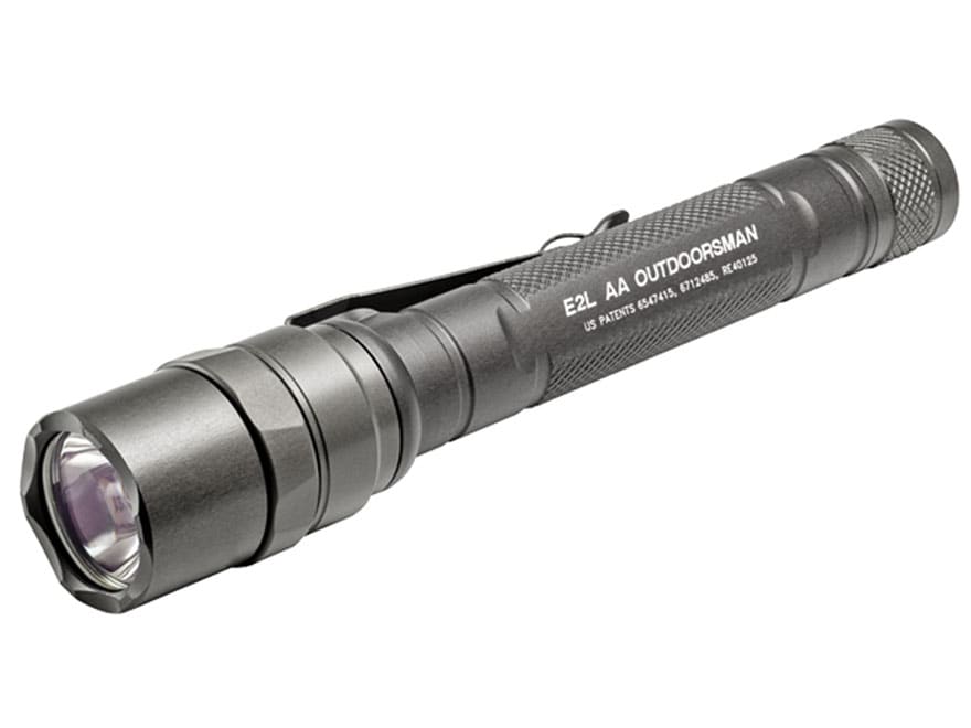 Surefire E2LAA Outdoorsman Flashlight LED 2 AA Batteries Aluminum