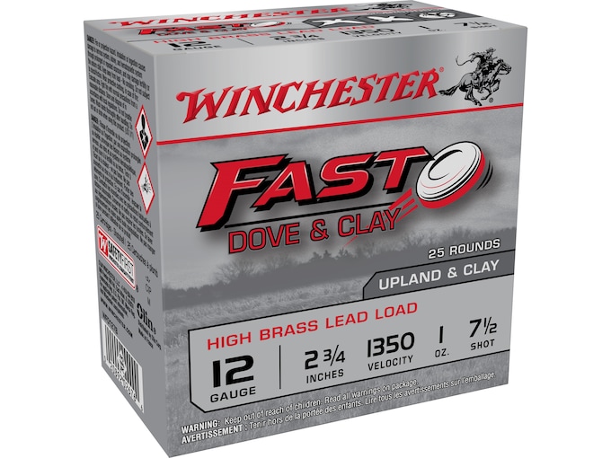 Winchester Fast Dove High Brass Ammunition 12 Gauge 2-3/4" 1 oz