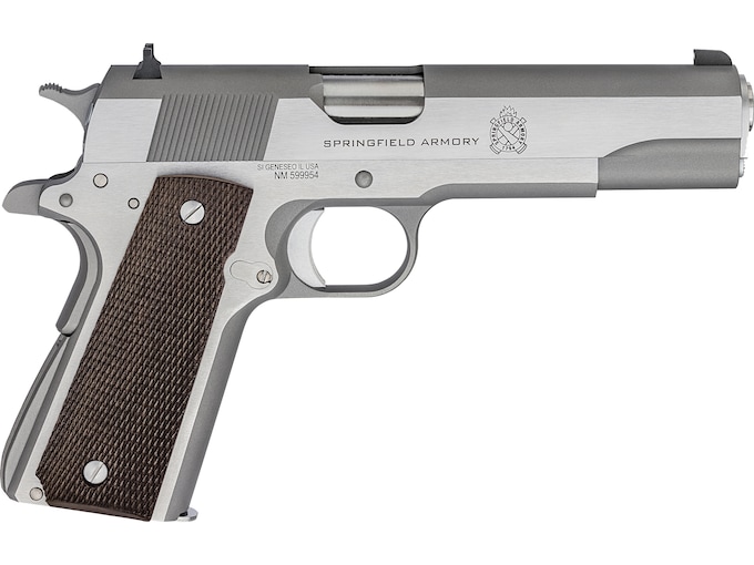 Springfield Armory 1911 Mil-Spec Semi-Automatic Pistol 45 ACP 5" Barrel 7-Round Stainless Wood