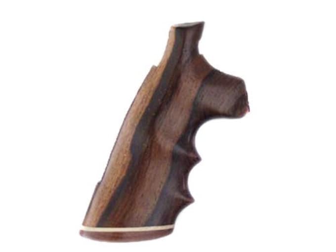 Hogue Fancy Hardwood Grips with Accent Stripe, Finger Grooves and Contrasting Butt Cap Colt Anaconda, King Cobra
