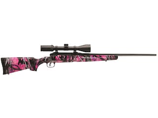 Savage Arms AXIS II XP Youth Bolt Action Youth Centerfire Rifle 243 Winchester 20" Barrel Blued and Muddy Girl Compact With Scope image