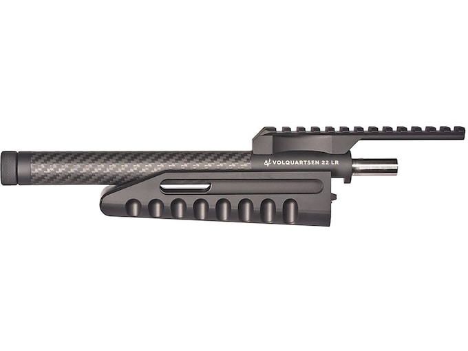 Volquartsen Lightweight Barrel with Forend Ruger 22 Charger Takedown 22 Long Rifle 10.5" .920" Diameter 1 in 16" Twist 1/2"-28 Thread Carbon Fiber Black