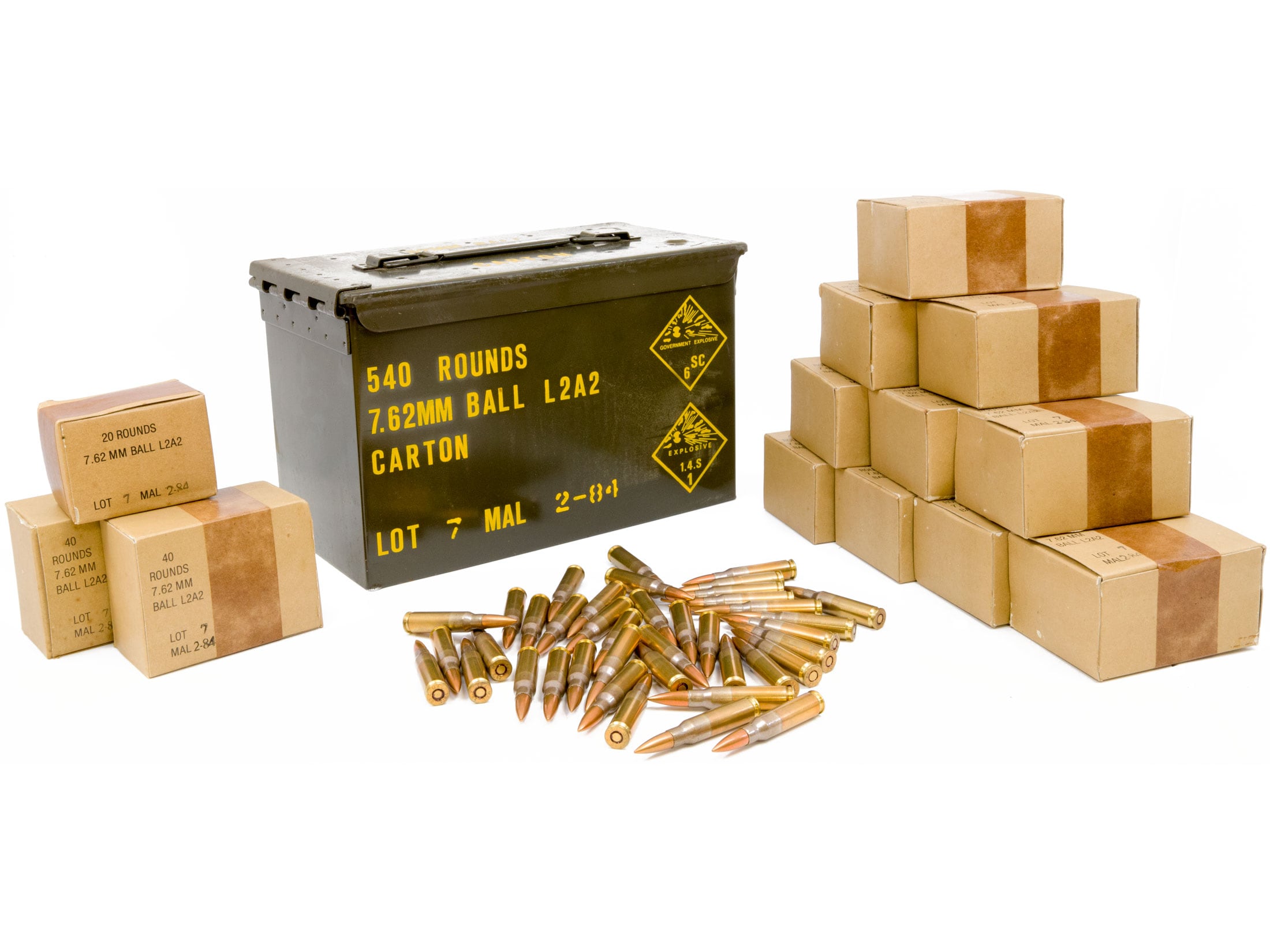 Military Surplus Malaysian Ammo 7.62x51mm 146 Grain Full Metal Jacket