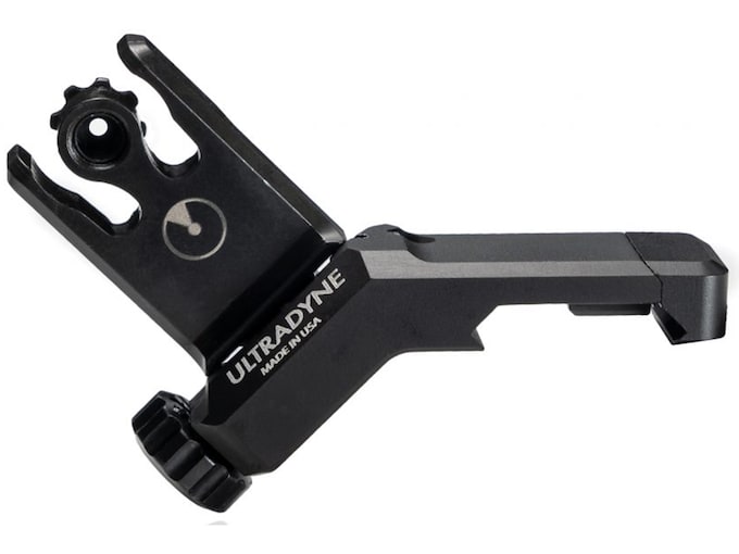 Ultradyne C2 Offset Flip-Up Rear Sight AR-15 Aluminum Black