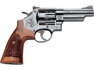 Smith & Wesson Model 29 Revolver 44 Remington Magnum 4" Barrel 6-Round Engraved Blued Wood image