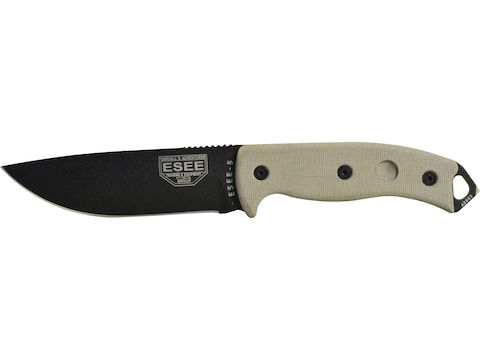 Esee Knives Esee 5 Fixed Blade Knife 5 25 Serrated Drop Point 1095