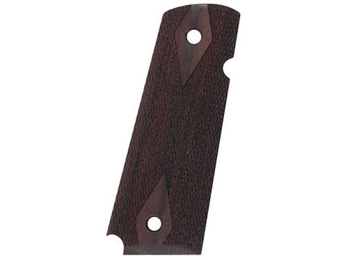 Hogue Fancy Hardwood Grips 1911 Government, Commander Ambidextrous Safety Cut Checkered