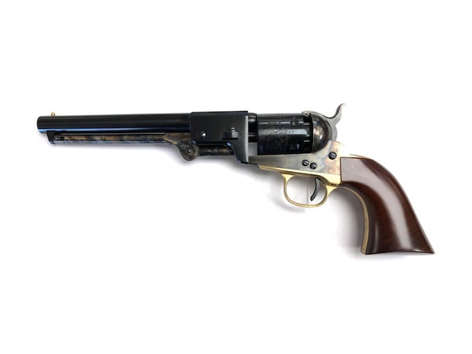 Uberti 1851 Navy Leech-Rigdon Black Powder Revolver 36 Caliber 7.5" Barrel Case Hardened Frame Blue
