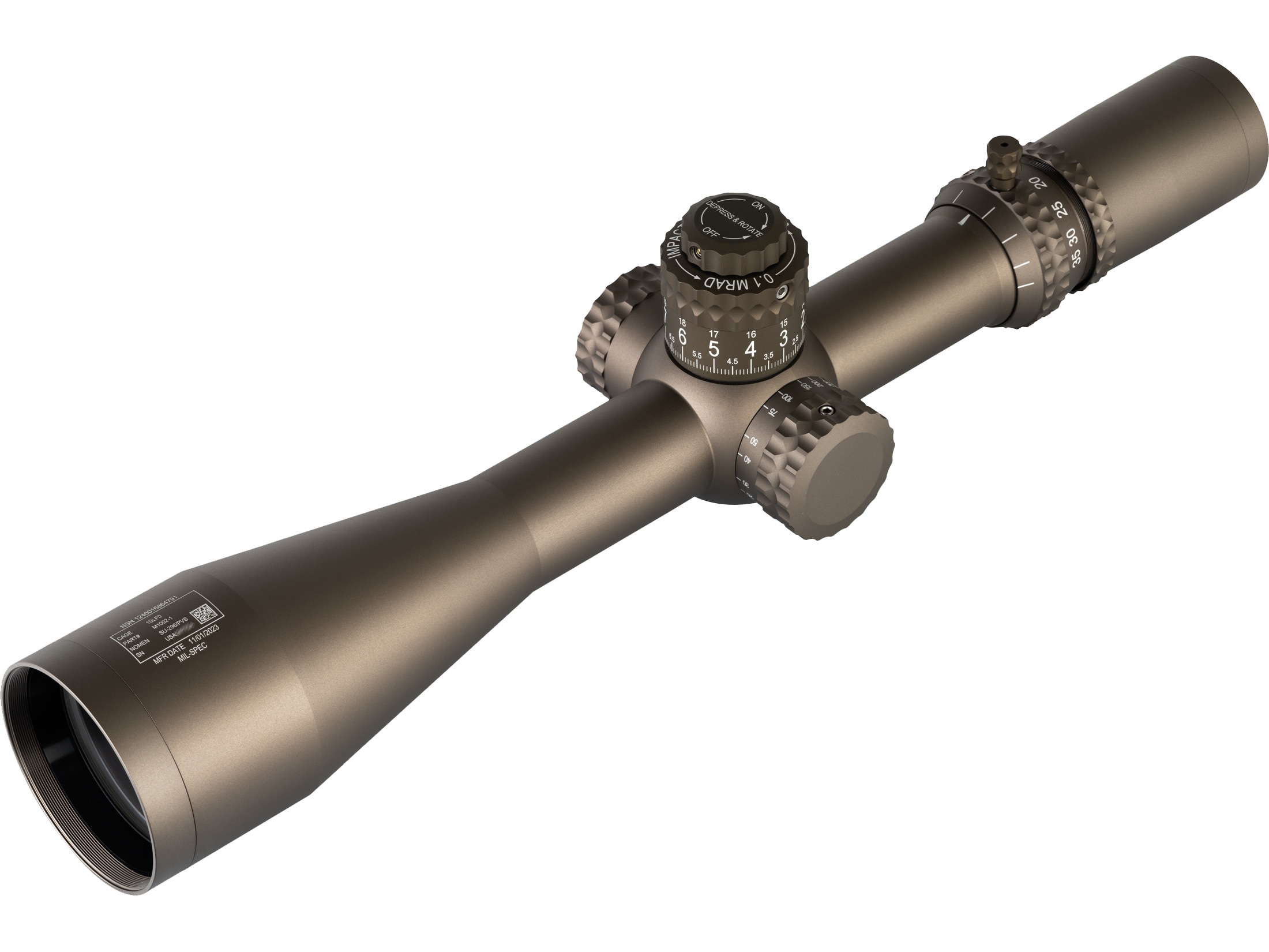 【 EG製 】Nightforce MIL-SPECATACR LPVO34mm Nightforce Mil-Spec ATACR Rifle Scope