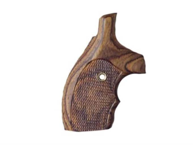 Hogue Bantam Grips with Top Finger Groove S&W J-Frame Round Butt Checkered