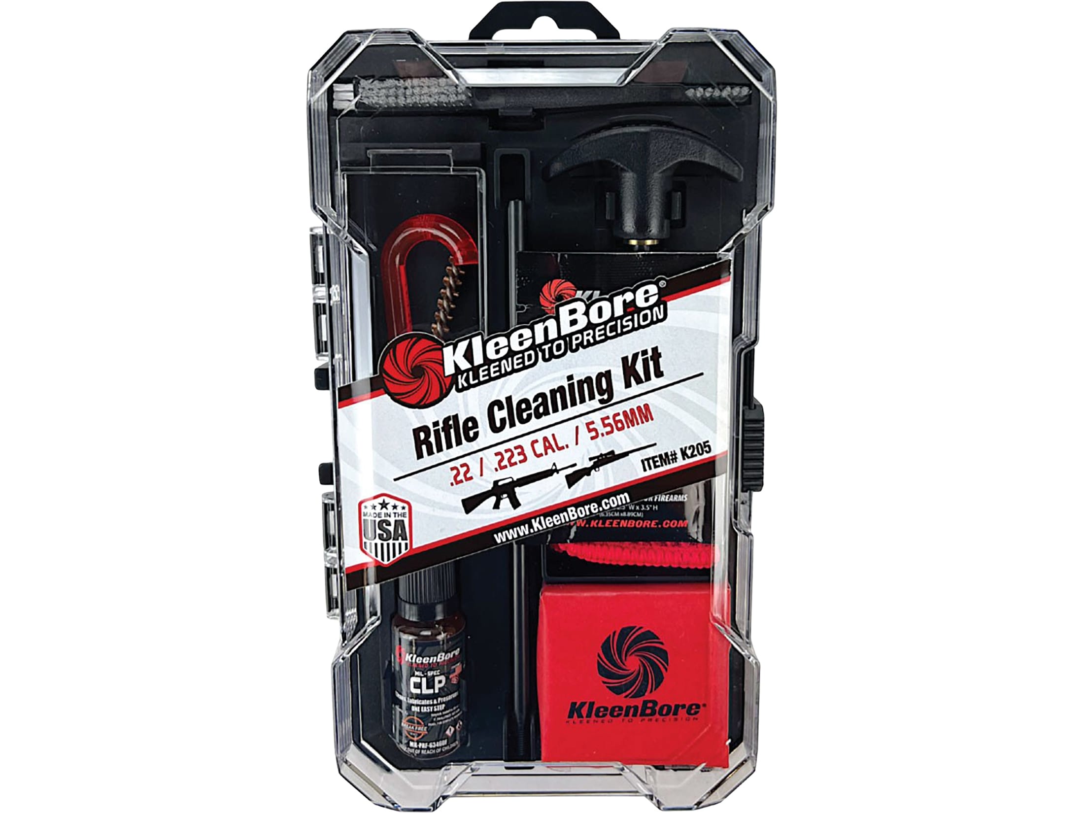 KleenBore Rifle Cleaning Kit 22 Cal, 5.56mm