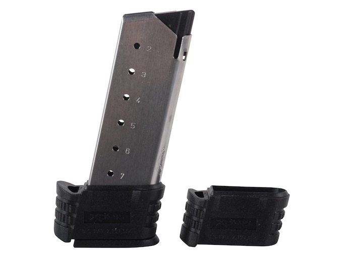 Springfield Armory Magazine Springfield XDS 45 ACP 7-Round Stainless Steel with X-Tensions Size 1 and 2