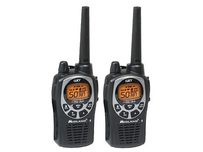 Midland GXT1000VP4 Two-Way Radio NOAA Weather 50 Channel Black Silver