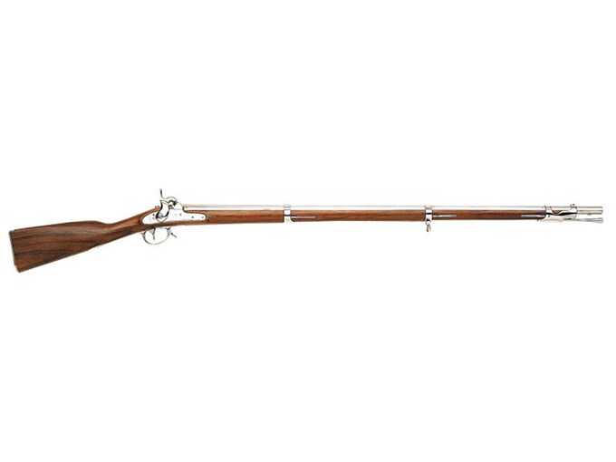 Traditions 1842 Springfield Musket Muzzleloading Rifle 69 Caliber Percussion Smoothbore 42" Barrel Hardwood Stock