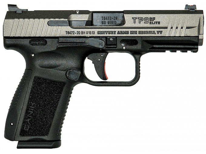 Canik TP9SF Elite Semi-Automatic Pistol 9mm Luger 4.19" Barrel 15-Round Tungsten Black