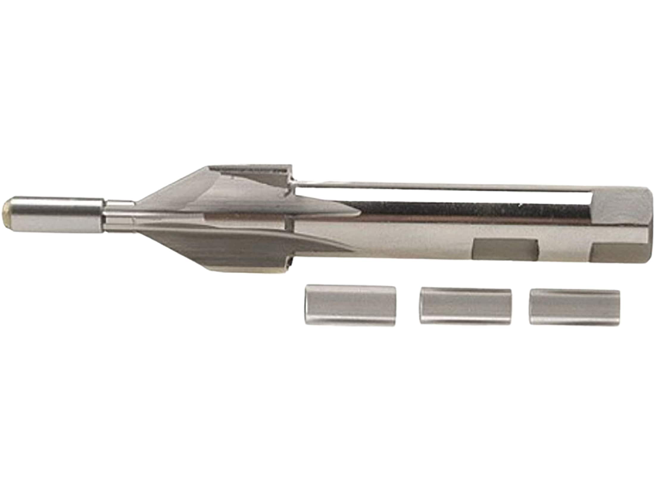 PTG 60-Degree Center Reamer with 30 Caliber and Up 4 Pilot Set (.300, .312, .330, .366)