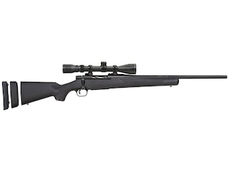 Mossberg Patriot Super Bantam Bolt Action Youth Centerfire Rifle 243 Winchester 20" Fluted Barrel Blued and Black Straight Grip With Scope image
