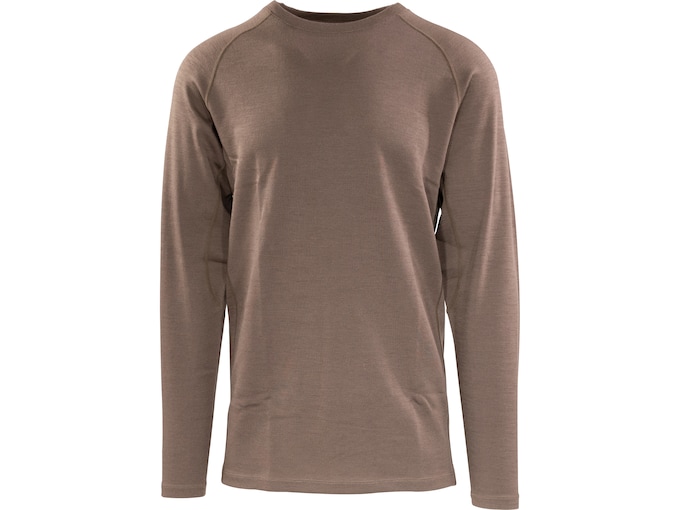 MidwayUSA Men's Midweight Merino Wool Long Sleeve Base Layer Shirt