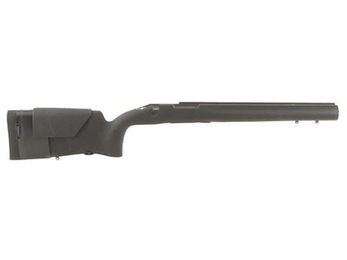 H-S Precision Pro-Series Rifle Stock Remington 700 BDL Short Action Tactical Vertical Grip Adjustable Length of Pull and Cheek Rest Varmint Barrel Channel Synthetic Black