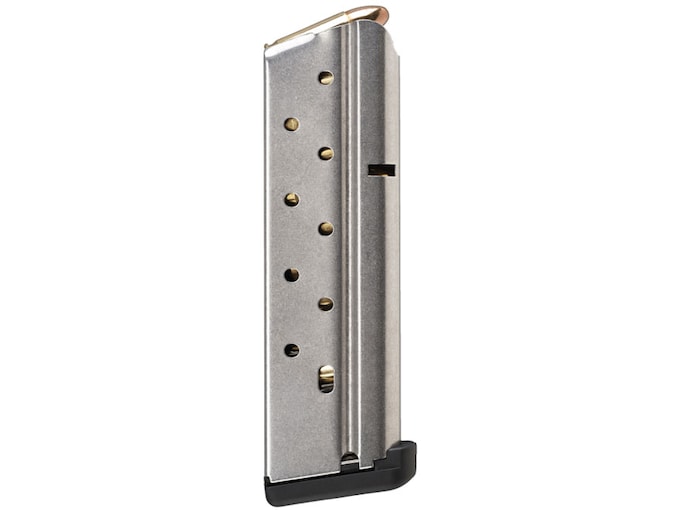 CM Products Shooting Star Magazine with Base Pad 1911 Government, Commander 38 Super 10-Round Stainless Steel