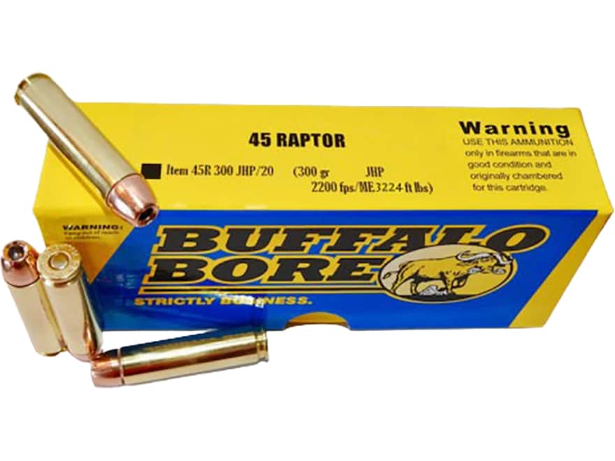 洋楽 HOLLO POINT Buffalo Bore 45 Raptor Ammo 300 Grain Jacketed Hollow Point