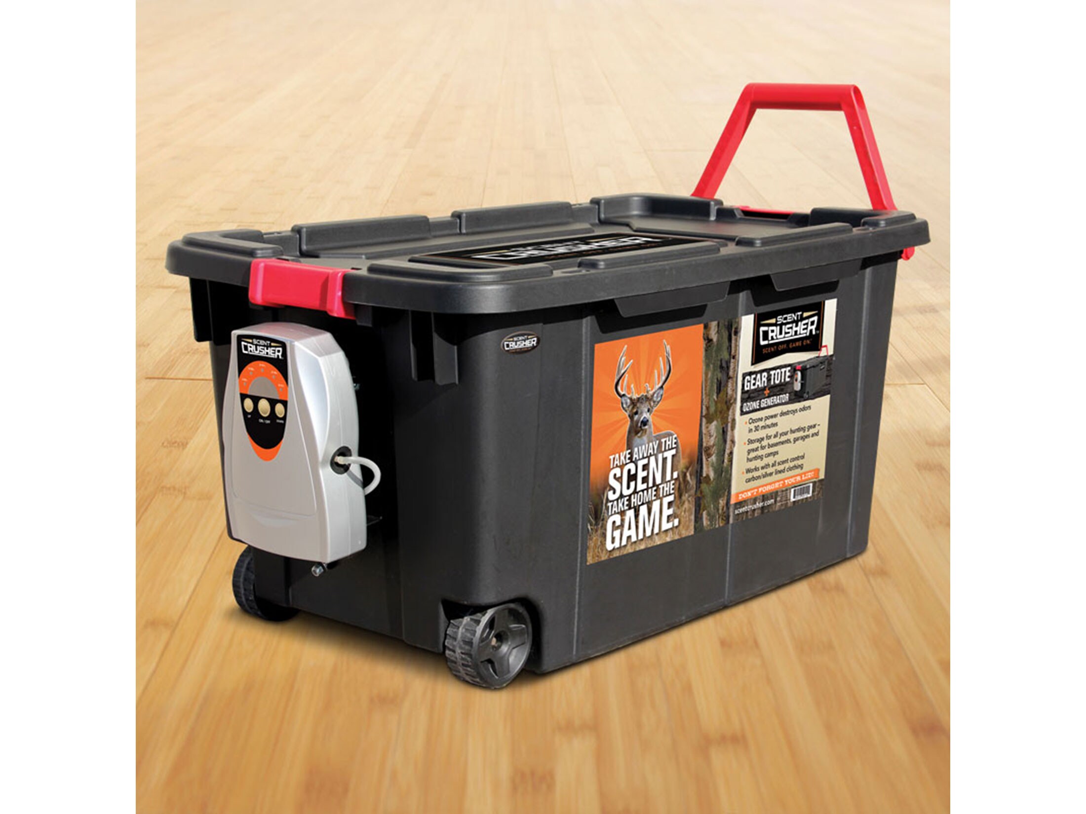 Scent Crusher Hard Sided Tote Scent Elimination Device Polymer Black