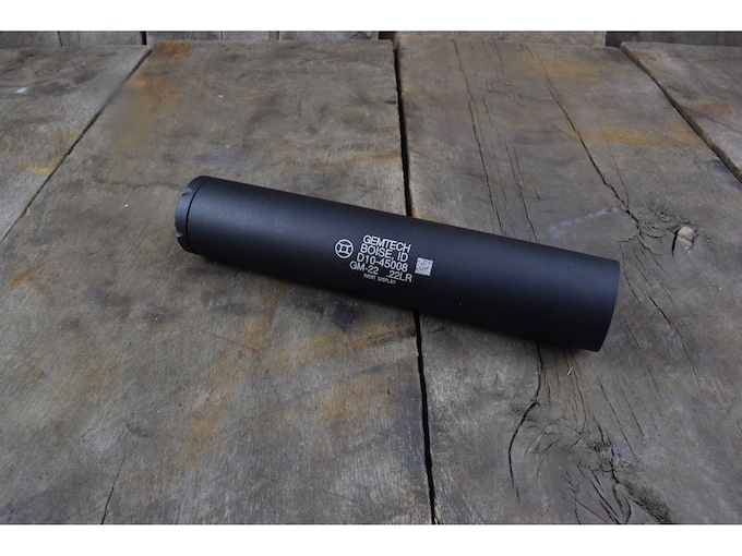 Gemtech GM-22 Inert Display Suppressor 1/2"-28 Threaded Aluminum Matte