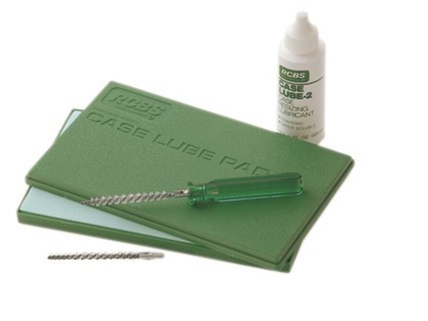 RCBS Case Lube Kit - Complete Reloading Lubrication Kit With Pad & Brushes (Made In USA)