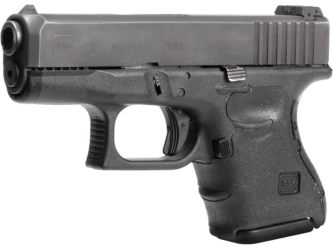 Hogue Wrapter Grip Glock 26, 27, 33, 39 Gen 3 Small Frame Sub-Compact Rubber Black