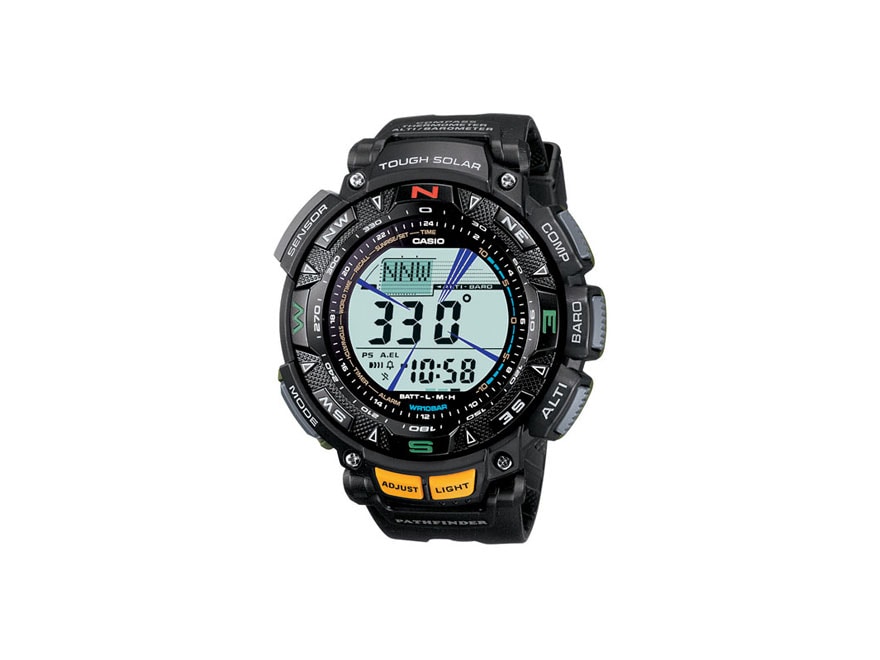 Casio pathfinder black online