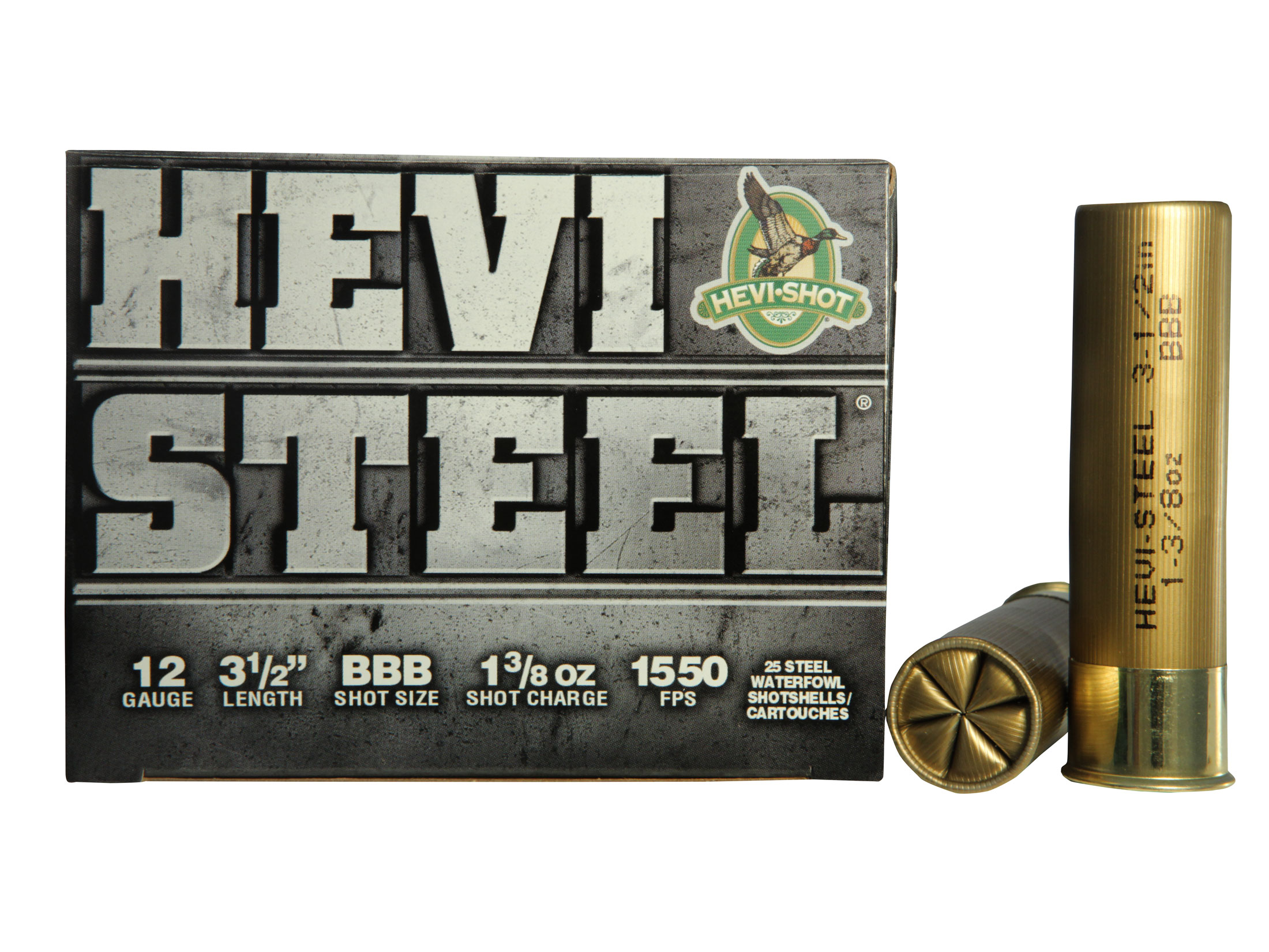 Hevi Shot Hevi Steel Waterfowl Ammo 12 Ga 3 1 2 1 3 8oz b Non Toxic