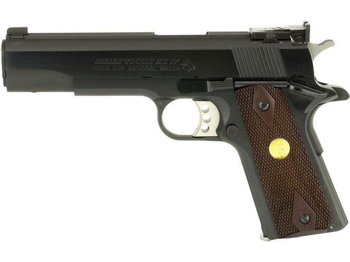 Colt Gold Cup National Match Semi-Automatic Pistol 9mm Luger 5 Barrel