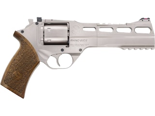 Chiappa Rhino 60 SAR Revolver 357 Magnum 6" Barrel 6-Round Nickel Walnut image