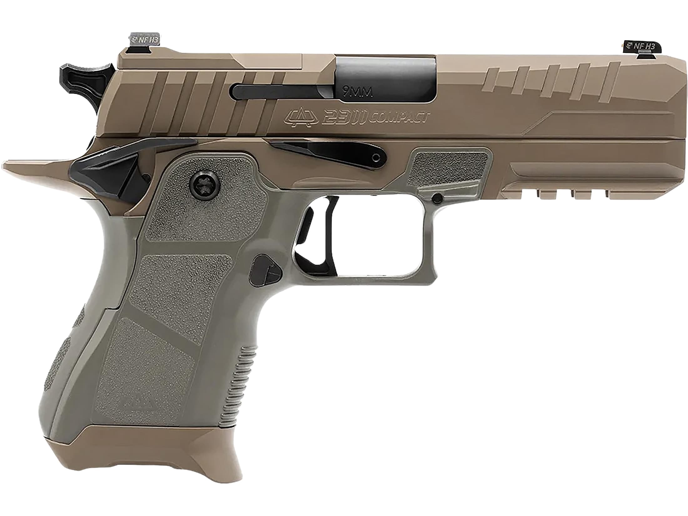 OA Defense 2311 Compact 9mm Luger Pistol 4.25 Barrel 15+1 Round Black