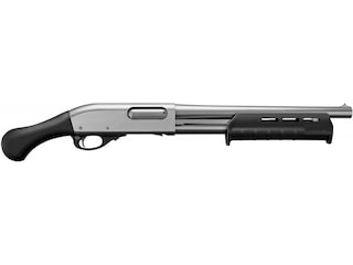 Remington 870 TAC-14 Marine Magnum 12 Gauge Pump Action 14" Barrel Nickel and Black Pistol Grip image