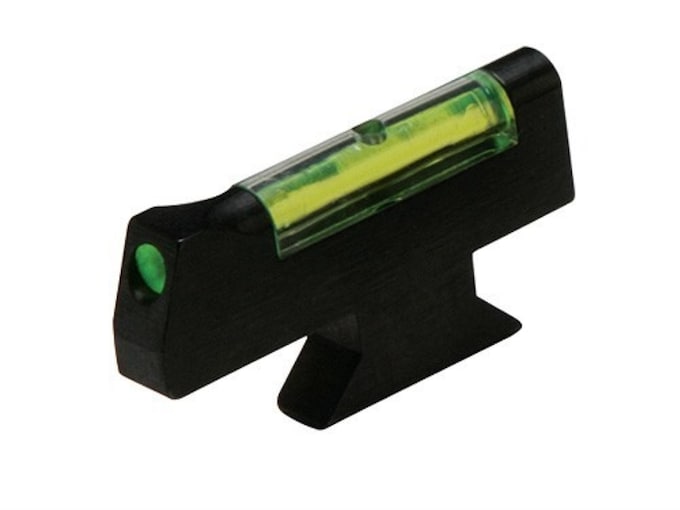 HIVIZ Front Sight for S&W Revolver with Interchangeable Front Sight .208" Height Steel Fiber Optic Green